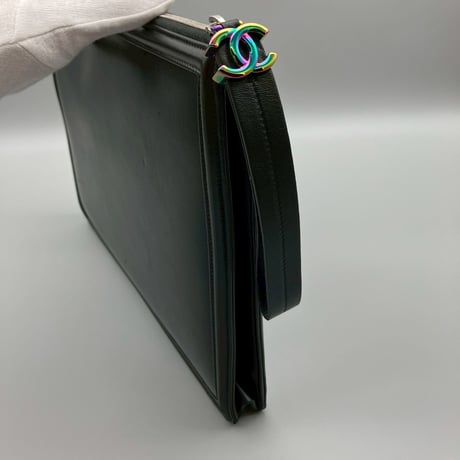 CHANEL (シャネル) 2017 プレタポルテコレクション LED レインボー ココマーク クラッチバッグ ハンドバッグ