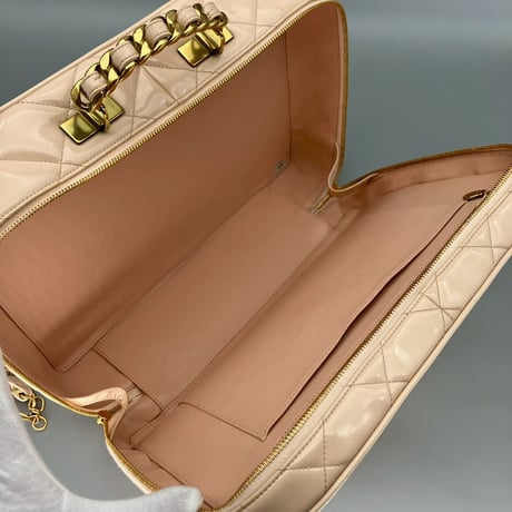 CHANEL (シャネル) ヴィンテージ パテントレザー エナメル バニティ ショルダーバッグ ハンドバッグ
