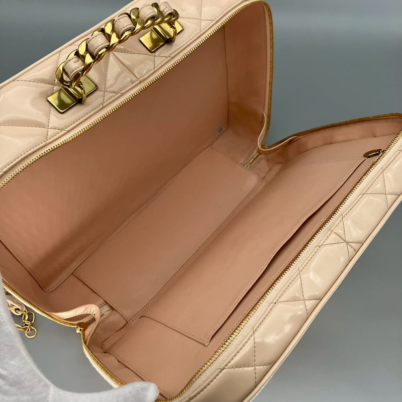 CHANEL (シャネル) ヴィンテージ パテントレザー エナメル バニティ