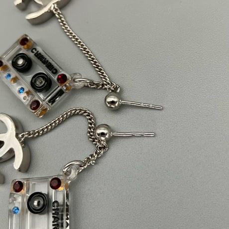 CHANEL (シャネル) ヴィンテージ カセットテープ ココマーク ピアス