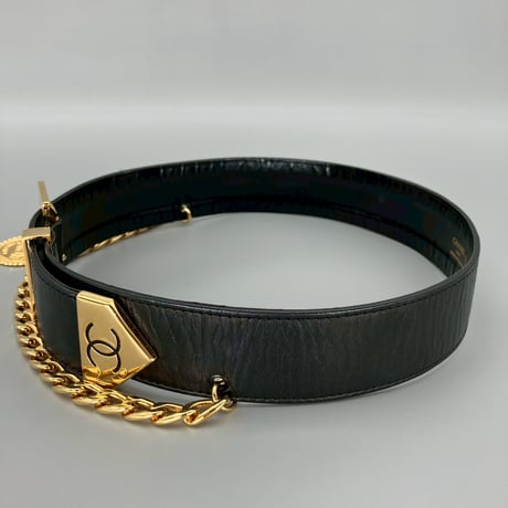 CHANEL (シャネル) ヴィンテージ ココマーク ロゴ チェーン ベルト