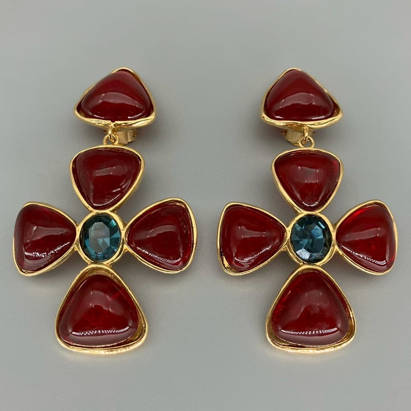 CHANEL (シャネル) ヴィンテージ グリポア カラーストーン