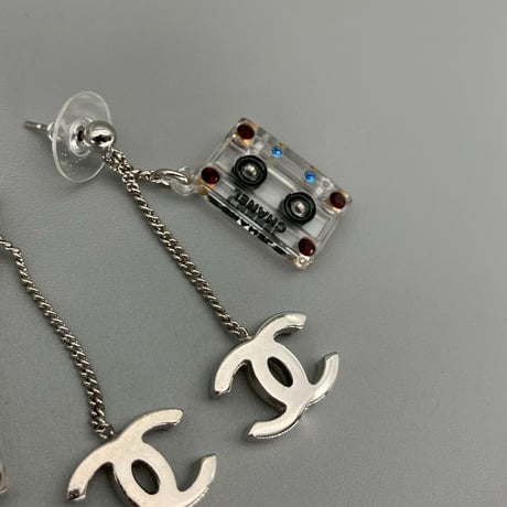 CHANEL (シャネル) ヴィンテージ カセットテープ ココマーク ピアス