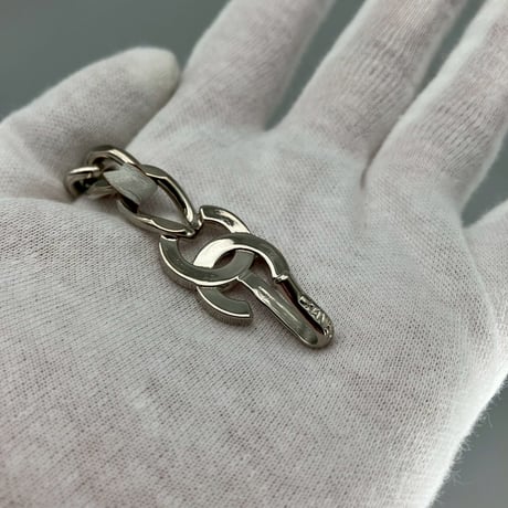 CHANEL (シャネル) ヴィンテージ ココマーク レザー チェーンベルト