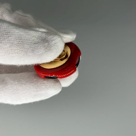 CHANEL (シャネル) ヴィンテージ カラーストーン グリポア ココマーク ラウンド イヤリング