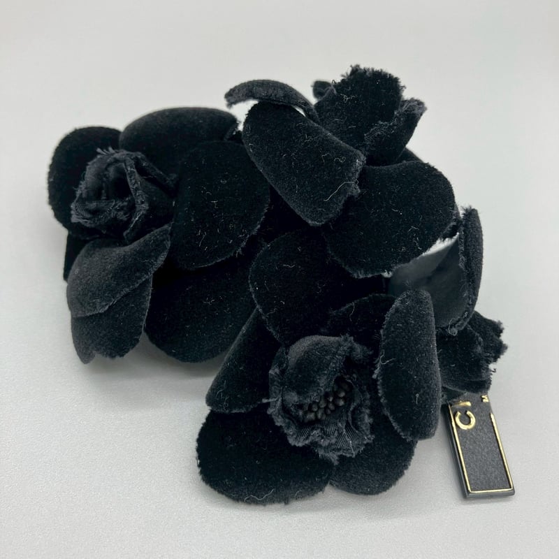 CHANEL (シャネル) ヴィンテージ カメリア フラワー スエード