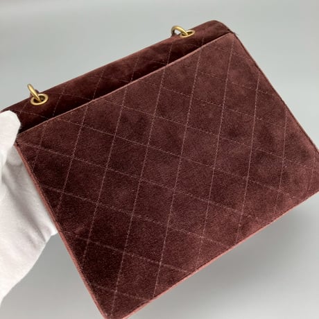 CHANEL (シャネル) ヴィンテージ ベロア ベルベット ターンロック ココマーク ハンドバッグ