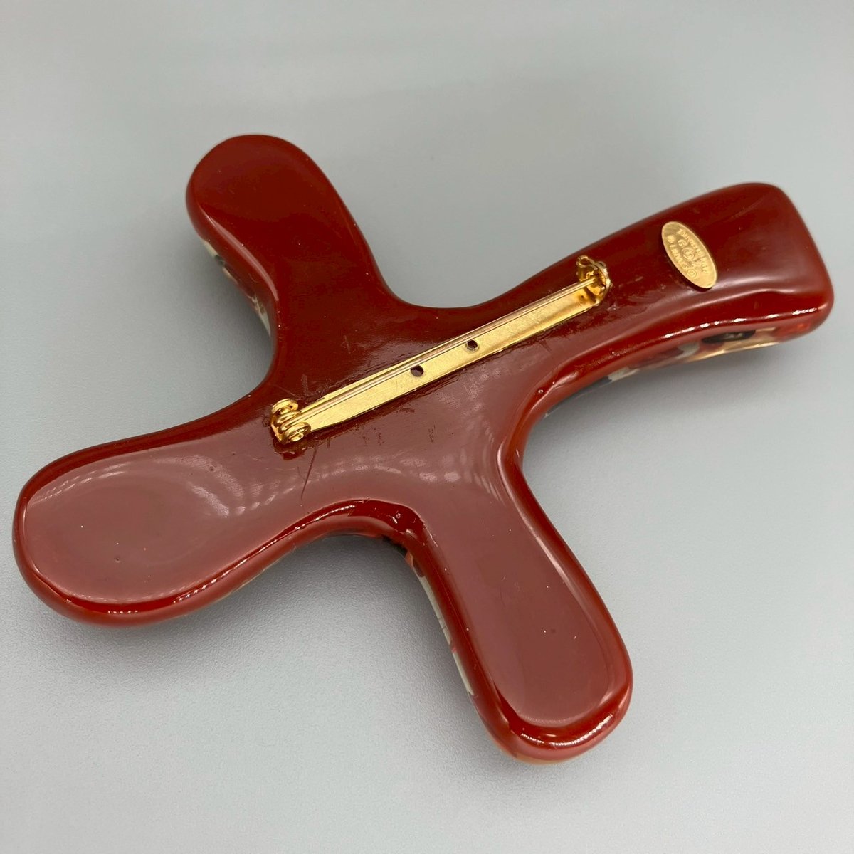 CHANEL (シャネル) ヴィンテージ ココマーク クロス 大振り ブローチ