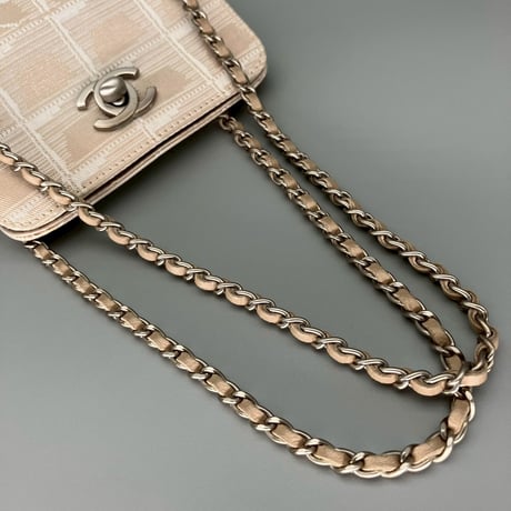 CHANEL (シャネル) ヴィンテージ ニュートラベルライン ターンロック ココマーク ミニバッグ ハンドバッグ