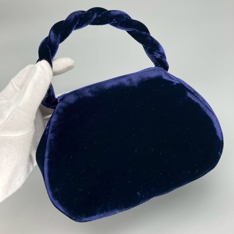 CHANEL (シャネル) ヴィンテージ ベロア ベルベット ツイスト ターンロック ココマーク ハンドバッグ
