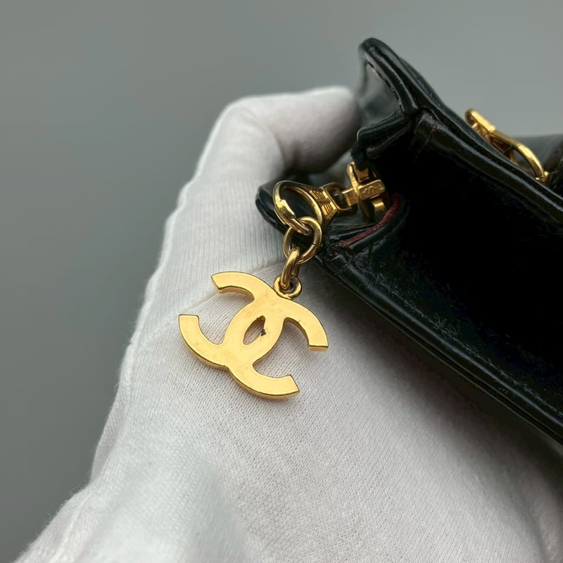 CHANEL (シャネル) ヴィンテージ ターンロック ココマーク レザー