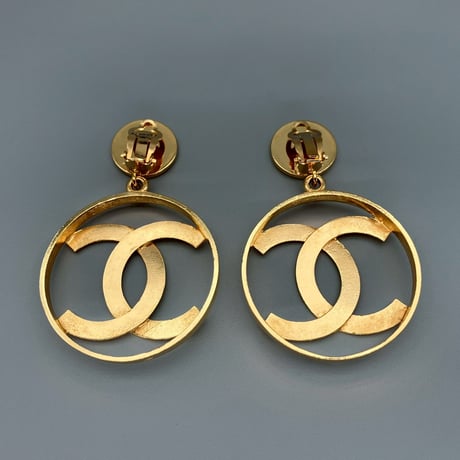 CHANEL (シャネル) ヴィンテージ デカココ ココマーク スイング イヤリング