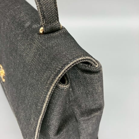 CHANEL (シャネル) ヴィンテージ デニム ターンロック ココマーク ケリー ハンドバッグ