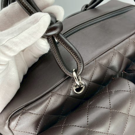 CHANEL (シャネル) ヴィンテージ マトラッセ カンボンライン ココマーク マルチポケット ハンドバッグ