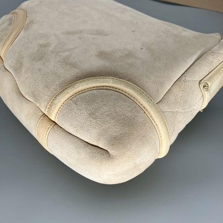 CHANEL (シャネル) ヴィンテージ デカココ ココマーク ムートン ショルダーバッグ