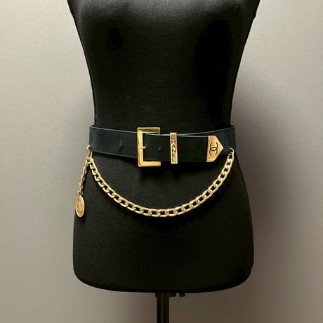 CHANEL (シャネル) ヴィンテージ ココマーク ロゴ チェーン ベルト