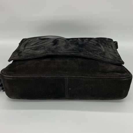 CHANEL (シャネル) ヴィンテージ スエード トリプルココマーク ショルダーバッグ