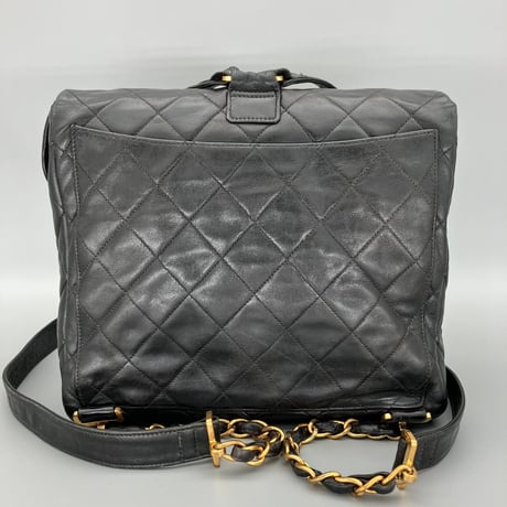 CHANEL (シャネル) ヴィンテージ マトラッセ ターンロック ココマーク リュックサック バックパック
