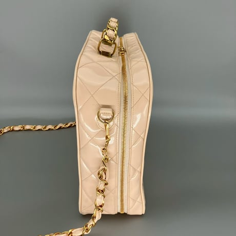 CHANEL (シャネル) ヴィンテージ パテントレザー エナメル バニティ ショルダーバッグ ハンドバッグ