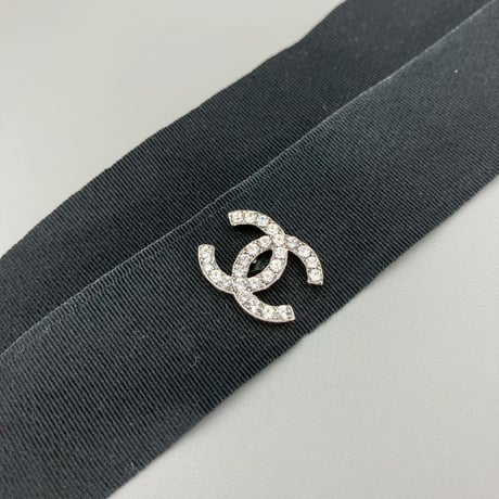 CHANEL (シャネル) ラインストーン ココマーク ネックレス