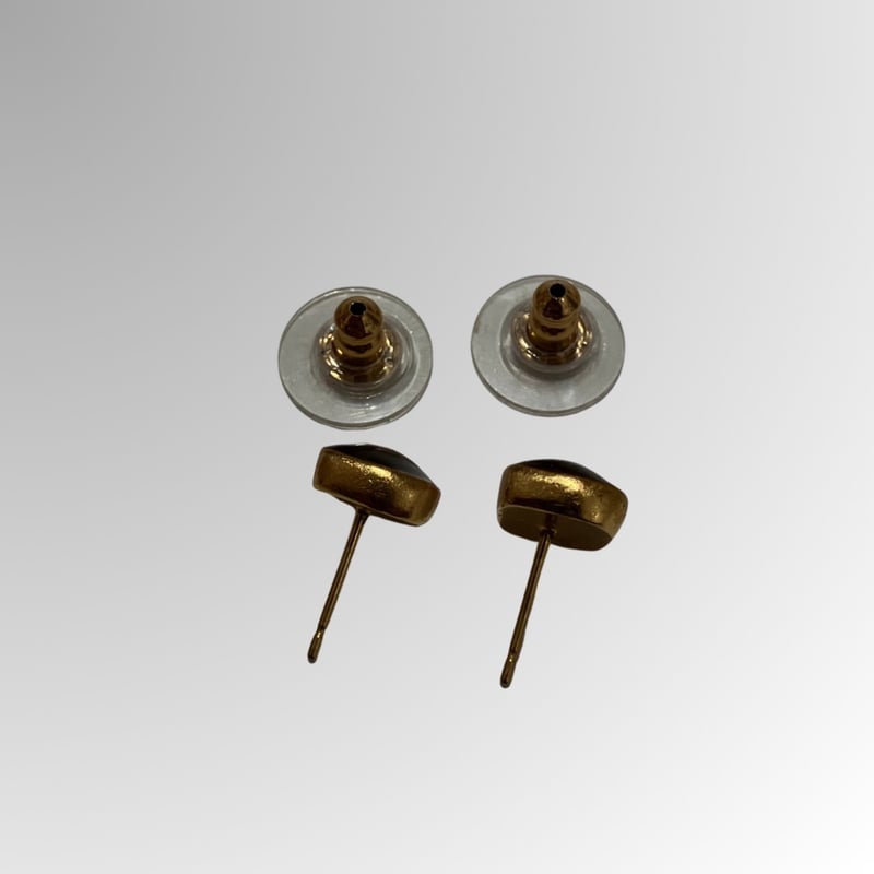 Z286 希少CHANEL シャネル ヴィンテージ ピアス グリポア カラー