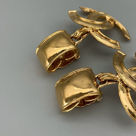 CHANEL (シャネル) ヴィンテージ デカココ ココマーク スイング イヤリング