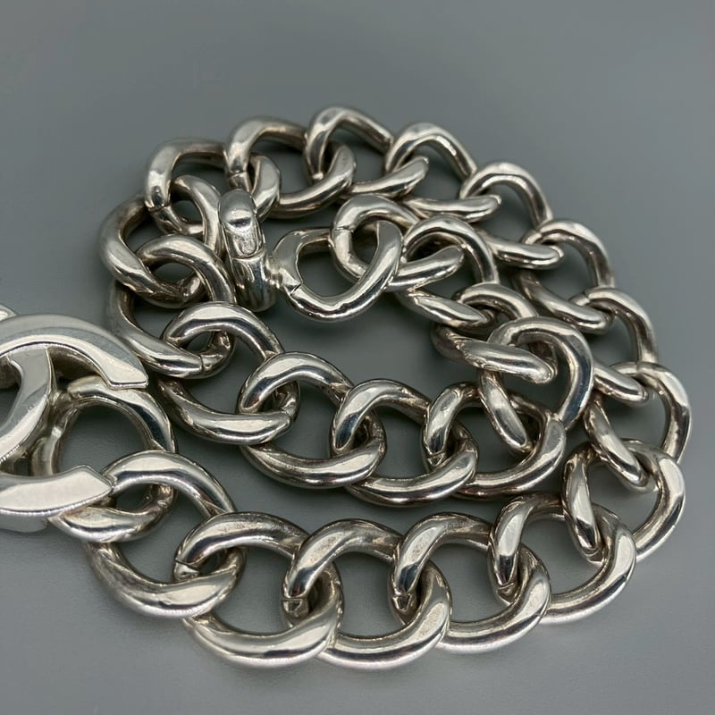 激レア　ヴィンテージシャネル　99A　太ケーブルニット　ロゴ刻印プレート CHANEL (シャネル) ヴィンテージ デカココ ターンロック ココマーク