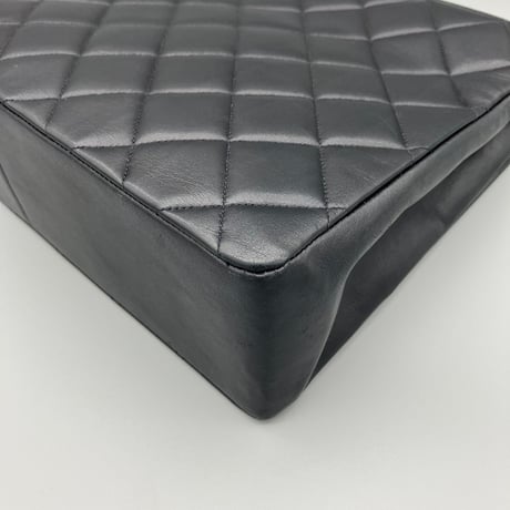 CHANEL (シャネル) ヴィンテージ デカマトラッセ34 ターンロック ダブルチェーン ショルダーバッグ