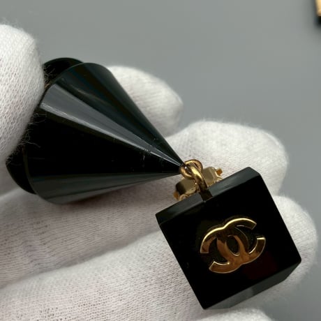 CHANEL (シャネル) ヴィンテージ ココマーク ロゴ スイング イヤリング