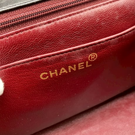 CHANEL (シャネル) ヴィンテージ マトラッセ ラムスキン ターンロック ココマーク ハンドバッグ