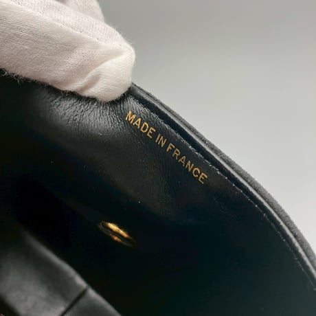 CHANEL (シャネル) ヴィンテージ スエード ターンロック ココマーク ショルダーバッグ