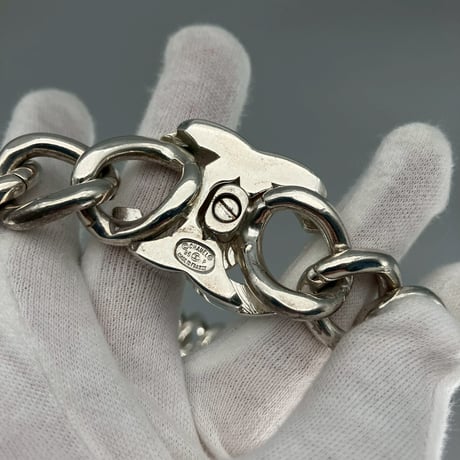 CHANEL (シャネル) ヴィンテージ デカココ ターンロック ココマーク シルバー ネックレス