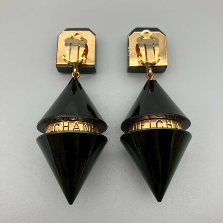 CHANEL (シャネル) ヴィンテージ ココマーク ロゴ スイング イヤリング