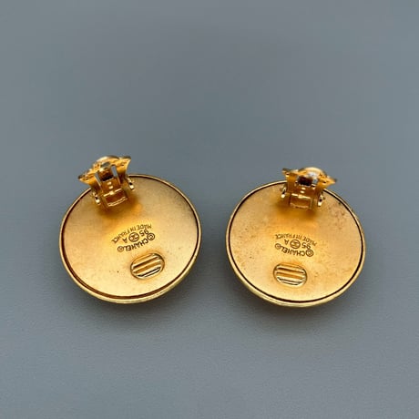 CHANEL (シャネル) ヴィンテージ ココマーク ラウンド イヤリング