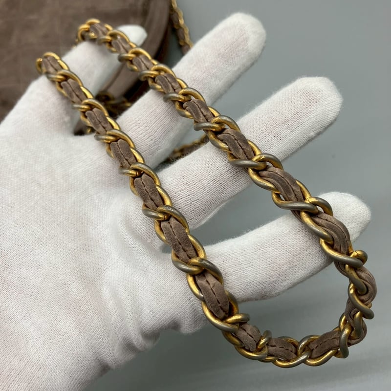 CHANEL (シャネル) ヴィンテージ ラウンド スエード フリンジ