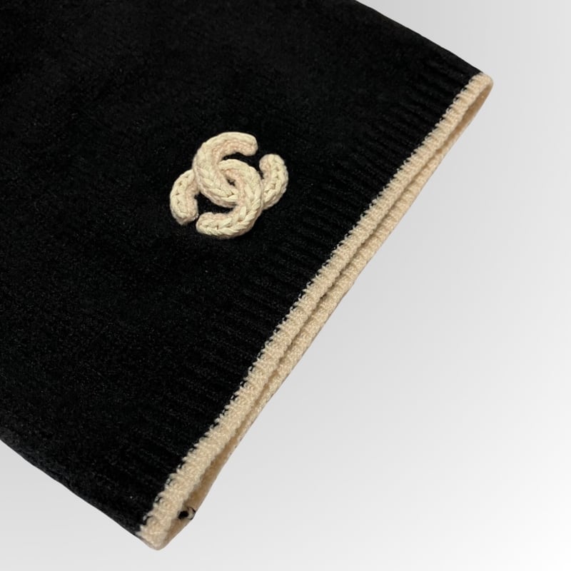 CHANEL/シャネル/ココマーク/カシミヤ/帽子/ニット帽 CHANEL/シャネル/ココマーク/カシミヤ/帽子/ニット帽