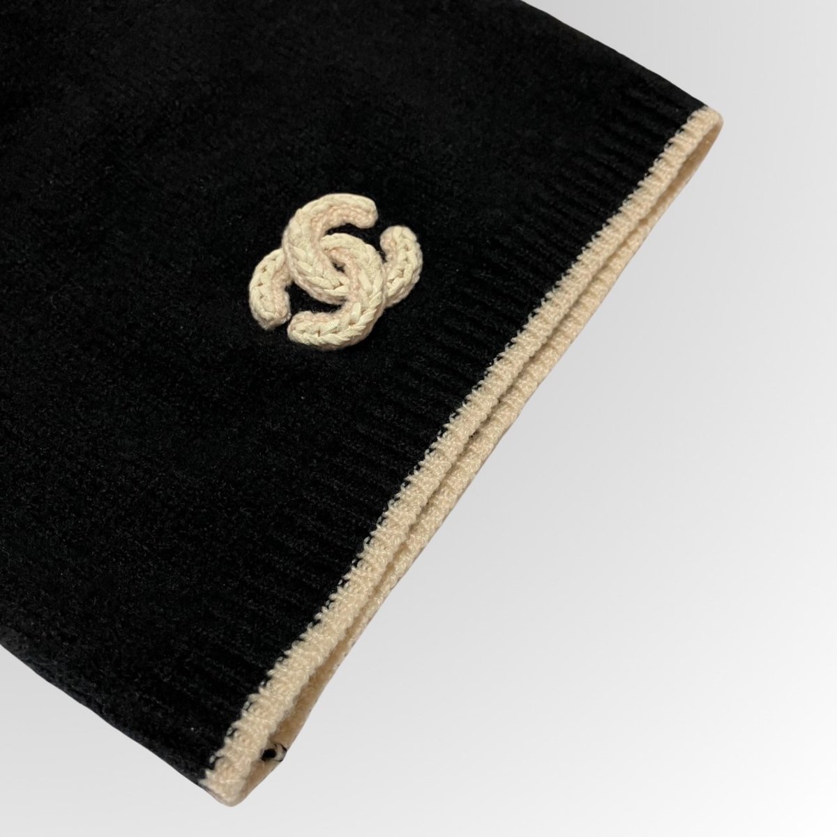 CHANEL/シャネル/ココマーク/カシミヤ/帽子/ニット帽 CHANEL/シャネル/ココマーク/カシミヤ/帽子/ニット帽