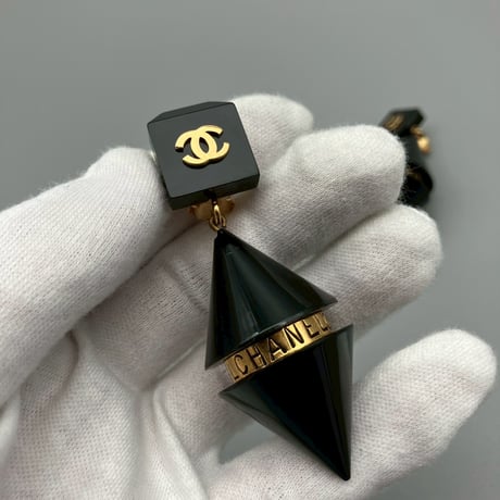 CHANEL (シャネル) ヴィンテージ ココマーク ロゴ スイング イヤリング