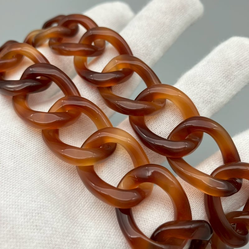 CHANELシャネル　ネックレス　べっ甲柄・チェーン　ヴィンテージ　希少 CHANEL (シャネル) ヴィンテージ べっ甲 クローバー ココマーク ハート