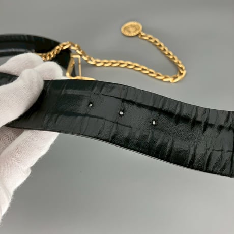 CHANEL (シャネル) ヴィンテージ ココマーク ロゴ チェーン ベルト