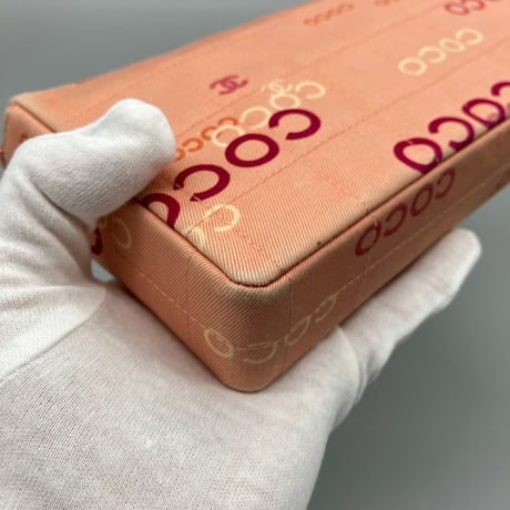 CHANEL (シャネル) ヴィンテージ チョコバー キャンバス ココマーク COCO ターンロック ショルダーバッグ