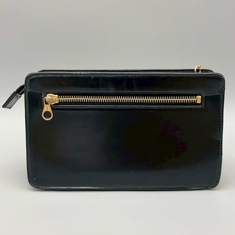 CHANEL (シャネル) ヴィンテージ ターンロック ココマーク レザー クラッチバッグ ハンドバッグ