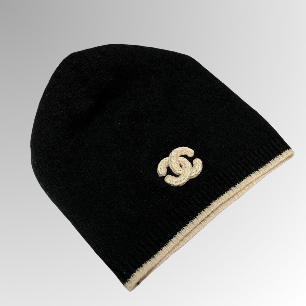 CHANEL/シャネル/ココマーク/カシミヤ/帽子/ニット帽 CHANEL/シャネル/ココマーク/カシミヤ/帽子/ニット帽