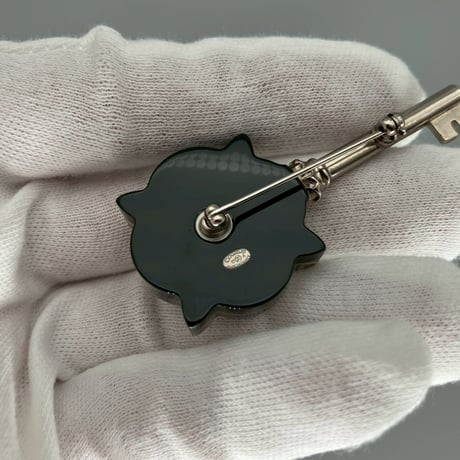 CHANEL (シャネル) ヴィンテージ 鍵 キー パール ラインストーン ブローチ