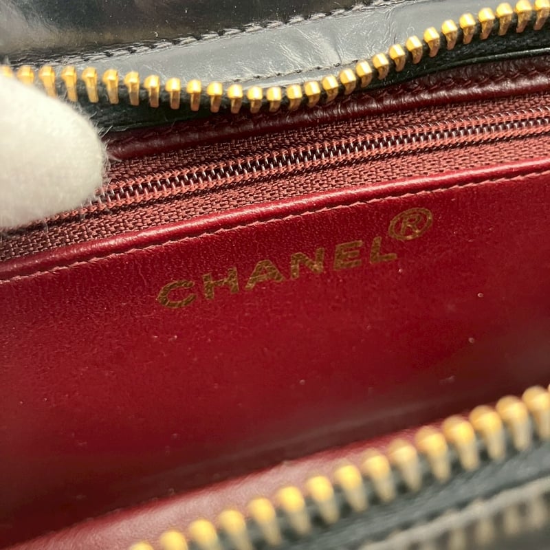 ヴィンテージ　レア　CHANEL レザーリング レッド フリーサイズ ヴィンテージ レア シャネル レザーリング レッド フリーサイズ