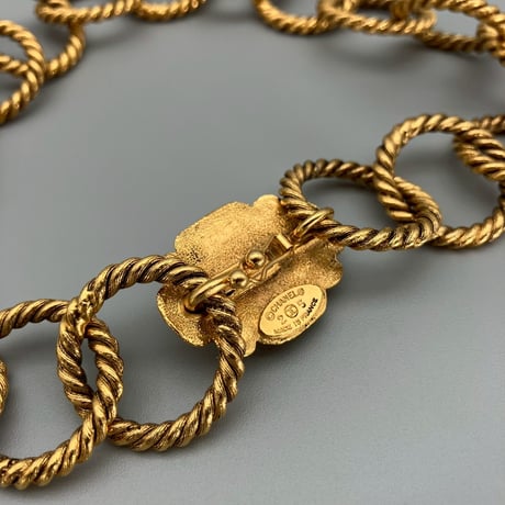 CHANEL (シャネル) ヴィンテージ カラーストーン グリポア ネックレス チョーカー