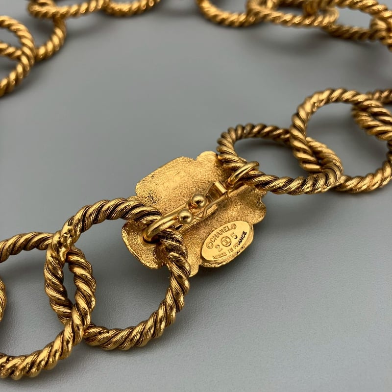 CHANEL (シャネル) ヴィンテージ カラーストーン グリポア