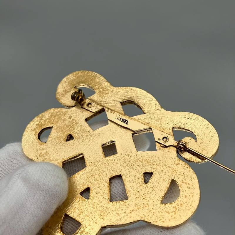 CHANEL (シャネル) ヴィンテージ 編み込み パール ブローチ | Cattleya