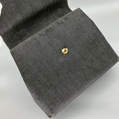 CHANEL (シャネル) ヴィンテージ デニム ターンロック ココマーク ケリー ハンドバッグ