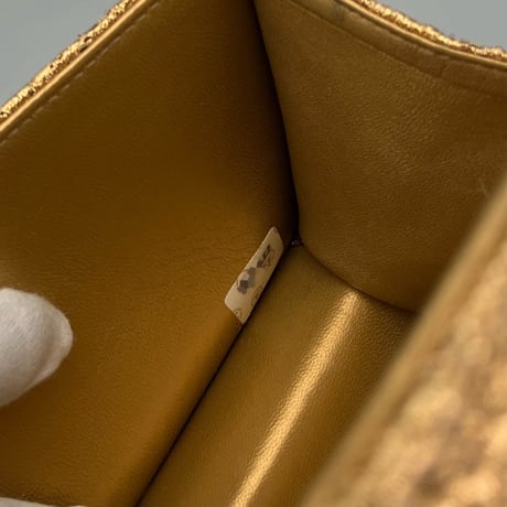 CHANEL (シャネル) ヴィンテージ ターンロック ココマーク ゴールド ハンドバッグ クラッチバッグ